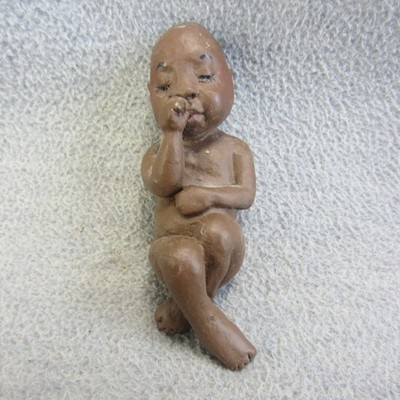 Vintage Daddy Long Legs Sleeping Baby Resin Doll 4''