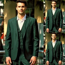 Wedding Groom Suits 3Pcs Formal Business Tuxedos for Men Evening Blazer Coat