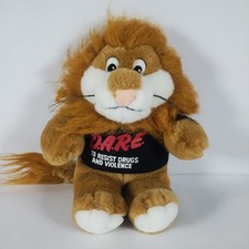 DARE Lion Plush D.A.R.E. To Resist Drugs and Violence 10" Stuffed Animal