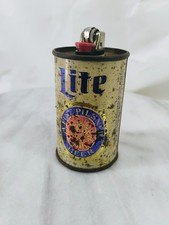 Vintage Miller Lite mini Beer Can lighter cover Made In USA