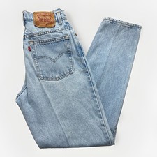 Vintage Levis 550 Jeans Womens 28 x 30 Relaxed Fit Denim Tapered Leg 90s Blue