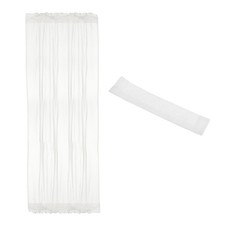 Blackout Door Curtain, 54"W x 72"L French Window Door Curtain 1 Panel, White