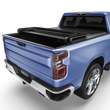 Soft Tri-fold Tonneau Cover for Silverado Sierra 1500 2019-2026 5.8 Ft Bed
