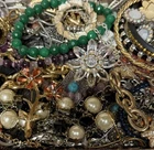 Vintage & Modern Some Signed Costume Jewelry Lot Full Small Priority Box # 145