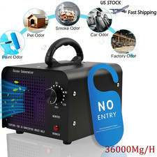 36000mg/h Ozone Generator Machine Air Purifier Ionizer Ozonator Timer for Home