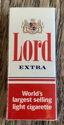 Vintage LUFTHANSA Airlines / Lord Extra Cigarettes MATCHBOOK Matchbox Matches