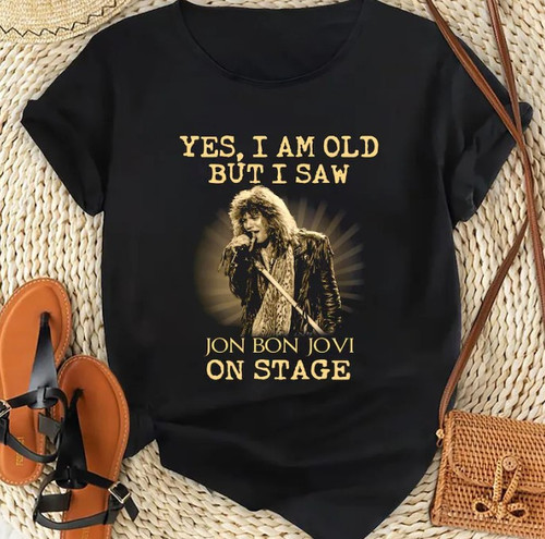 Jon Bon Jovi Vintage T-Shirt, Jon Bon Jovi Fan Gift, Bon Jovi Band Album Shirt