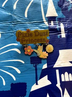 Disney Pin Trading Tinker Bell Pixie Dust Princess Dangle