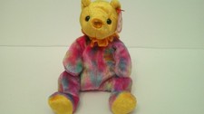 Ty Beanie Baby - November - The Birthstone Birthday Bear - Topaz MWMT