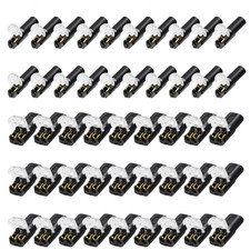 80 PCS Plug-In Quick Wire Connectors, Reusable Clamp Terminal Blocks for Cables