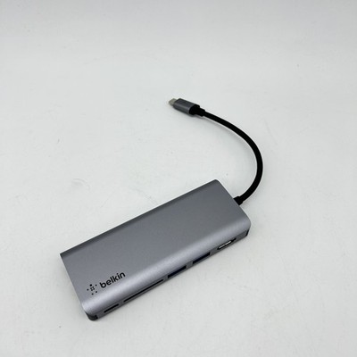 Belkin 6-in-1 USB-C Multiport-Adapter (4K HDMI, 100 W USB-C PD Pass-Through, 2 x