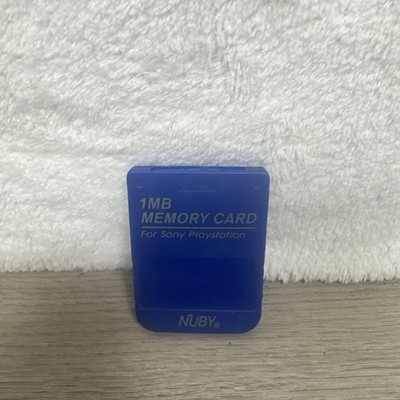 Vintage Sony Playstation 1 Blue Nuby 1MB 15x Memory Card Tested