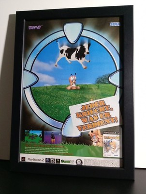 Worms 3D PS2 Sega PC  Werbeblatt Poster Gerahmt Ad Page Framed Flyer