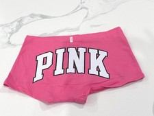 Victoria's Secret PINK Cotton Shortie Boyshort Panty Coral Pink Logo
