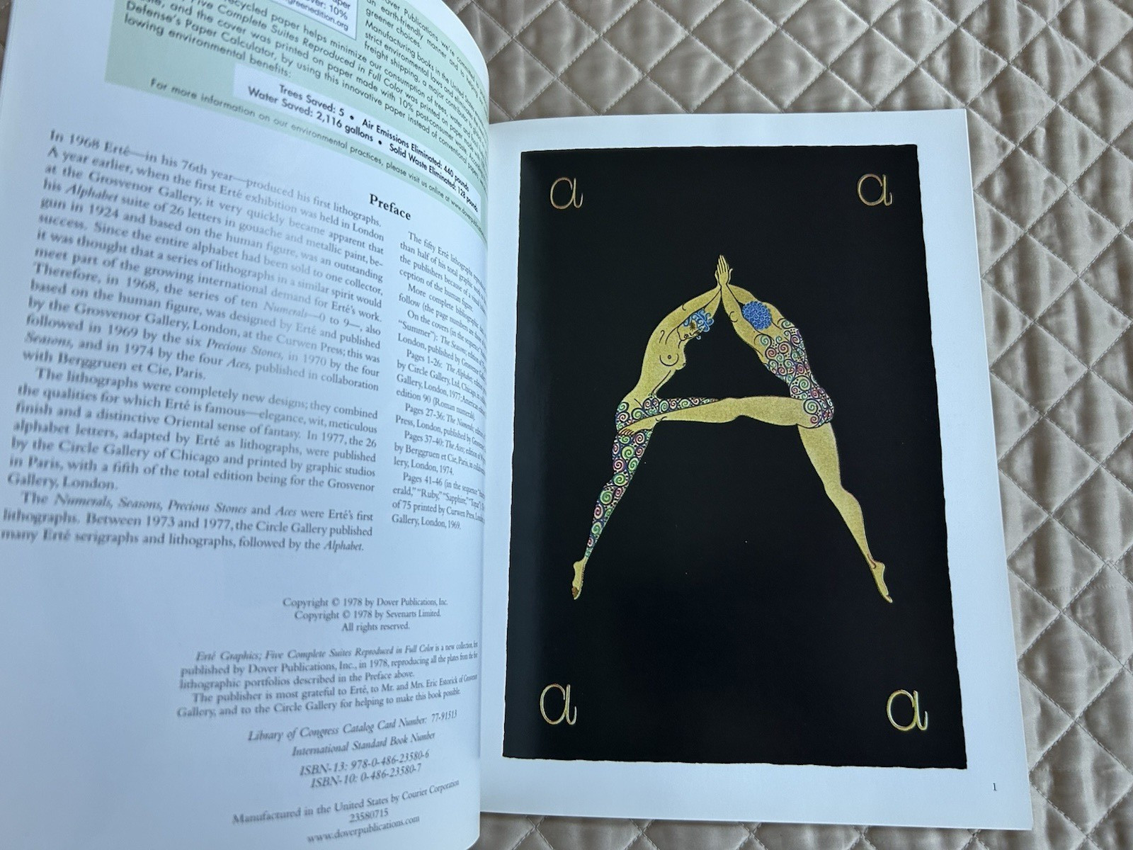 ERTE Graphics 50 Prints in Full Color + ERTE by Charles Spencer Drawings Fashion