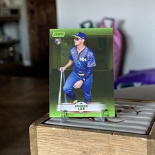 Brooks Lee 2025 Topps Stadium Club #141 Lime Green Foil Rookie RC Twins 
