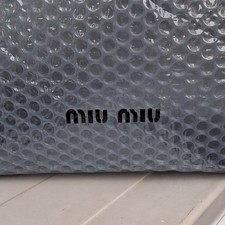 RARA Borsa Tote MIU MIU Bubble Wrap PVC Clear Vinyl Archive Vintage Tote Bag