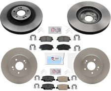 Ft & Rr Ameri Brake Pads with NTC Disc Brake Rotors Fits 2020-2025 KIA Telluride