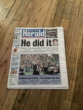 April 7, 2002 Boston Herald War On Terrorism Full-Newspaper