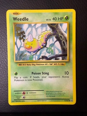 MP Evolutions Weedle 5/108 Common Pokemon