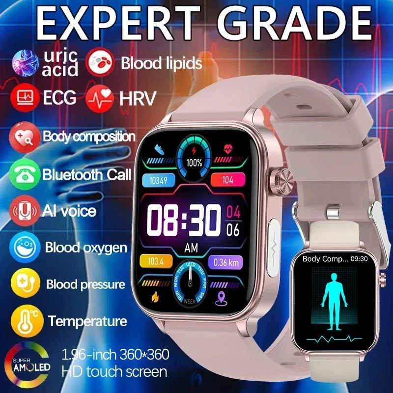 Smart Watch Fitness Tracker Blood Pressure Heart Rate Sport Watches Women UK