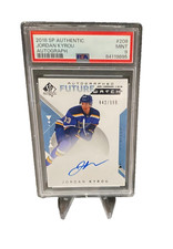 2018 SP Authentic Future Watch Autograph Auto RC Jordan Kyrou  #208 PSA 9