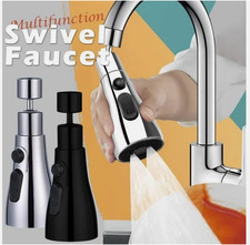 360° Flexible Bendable Extender Faucet Kitchen Sink Tap Spray Head Attachment