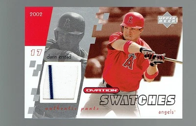 2002 Upper Deck Sweet Spot Swatches #S-DE DARIN ERSTAD Anaheim Angels Pants - Image 1 of 2