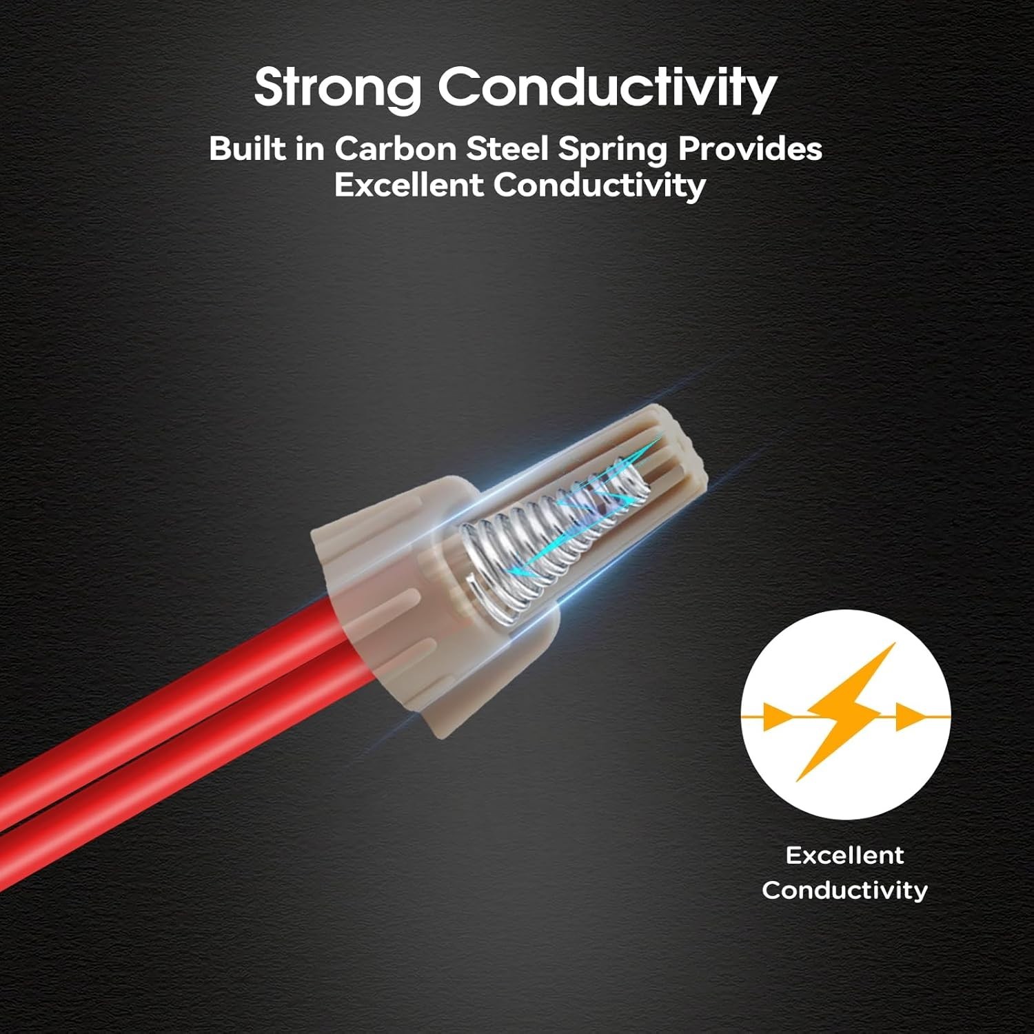 Versatile 2000 PCS Tan Wire Connectors - Ideal for Home and Auto Wiring Projects