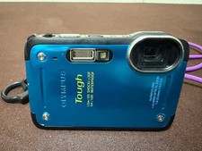 OLYMPUS Tough TG-620 Blue Compact Digital Camera Tested Working Japan