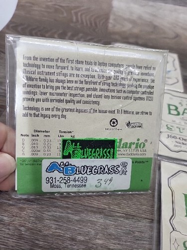Lot Fo 5 D'Addario J60 5-String Banjo Strings - Light Gauge - 9-20 - Picture 8 of 12