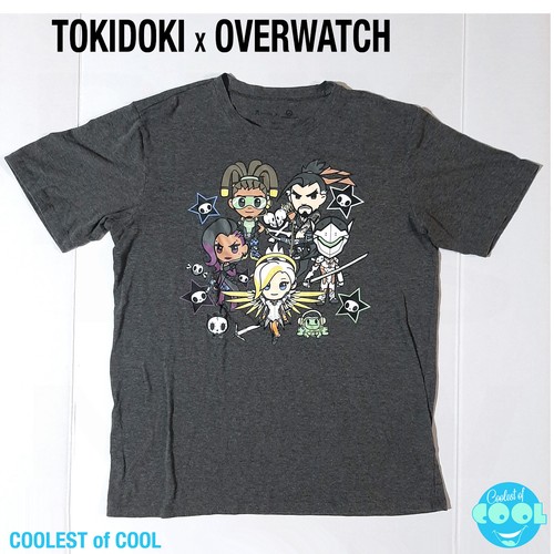 Overwatch x Tokidoki T-Shirt Men's Medium Mercy Lucio Sombra Hanzo Genji toons