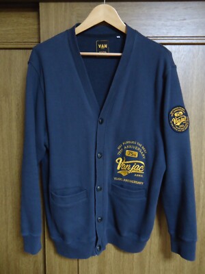 Vintage VAN JACKET INC Cardigan LL Japanese Ivy Style Men's Size LL