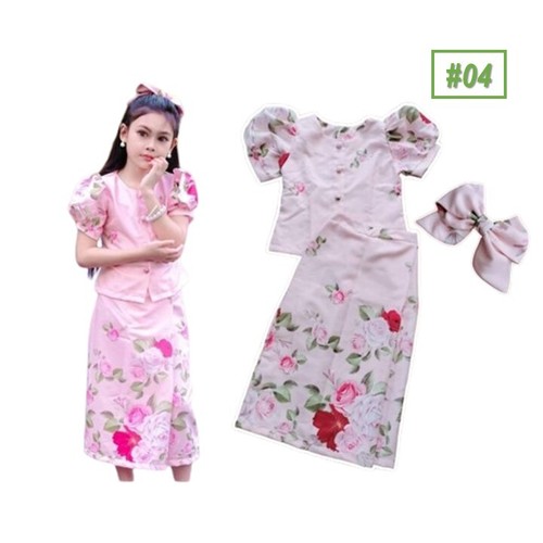 Traditional Princess Girl Kid Thai Costume Harmony School Special Occasion F Bow - Picture 10 of 18