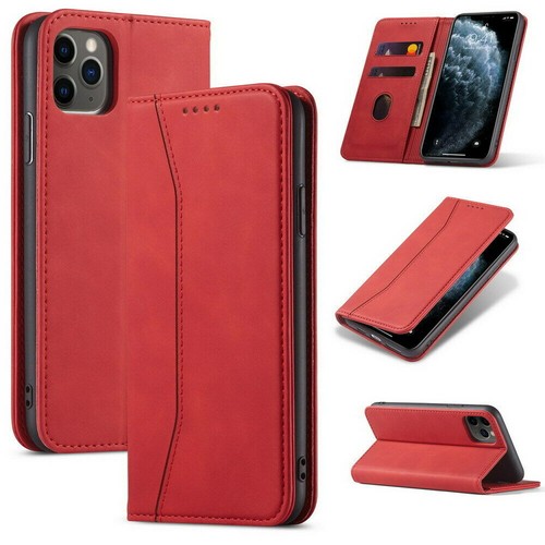 Leather Case For iPhone 11 12 Pro Max SE XR 6s 7 8 Xs Magnetic Flip Wallet Cover - Picture 11 of 13