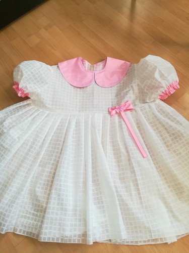 Adult Baby Dress Sissy PVC PATENT Diaper Plastic White DRESSES XL - Picture 6 of 9