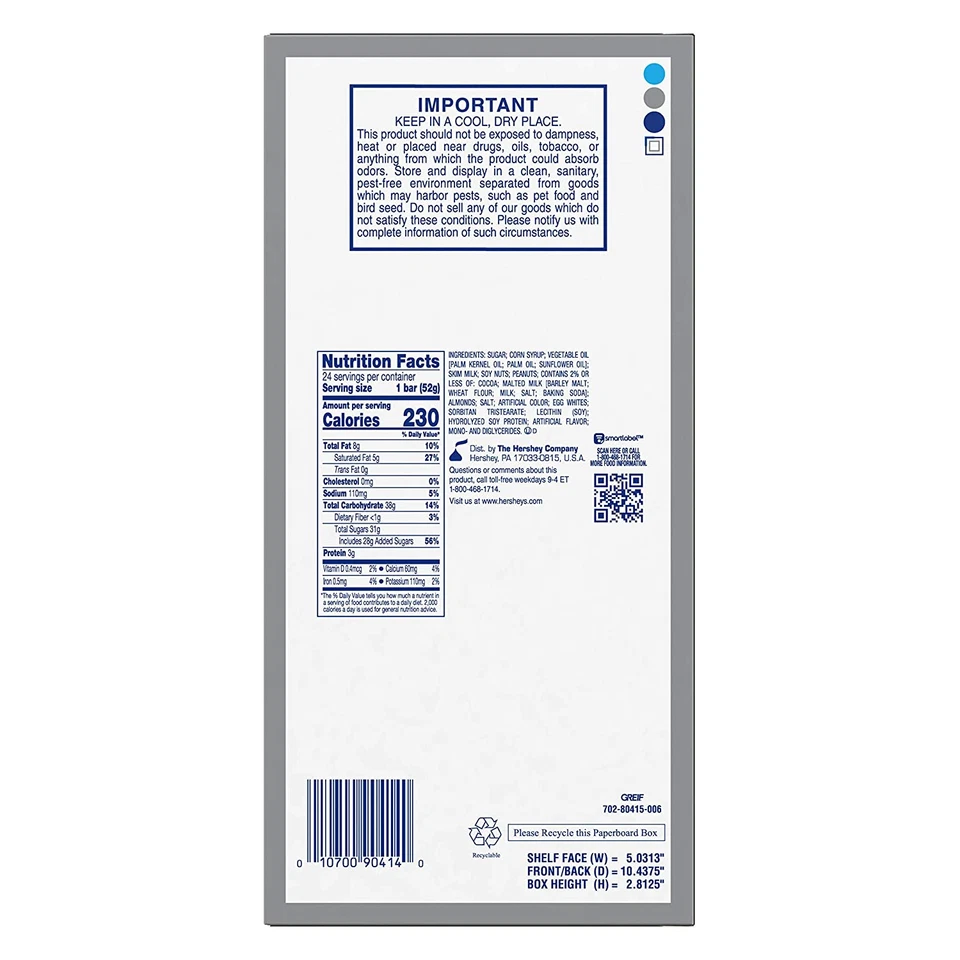 Barras de caramelo ZERO White Fudge de 1,85 onzas (paquete de 24) - envío rápido y gratuito - a la venta Foto 4 de 4