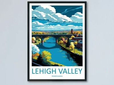 Lehigh Valley Wall Hanging Home Décor Lehigh Valley Gift Art Lovers