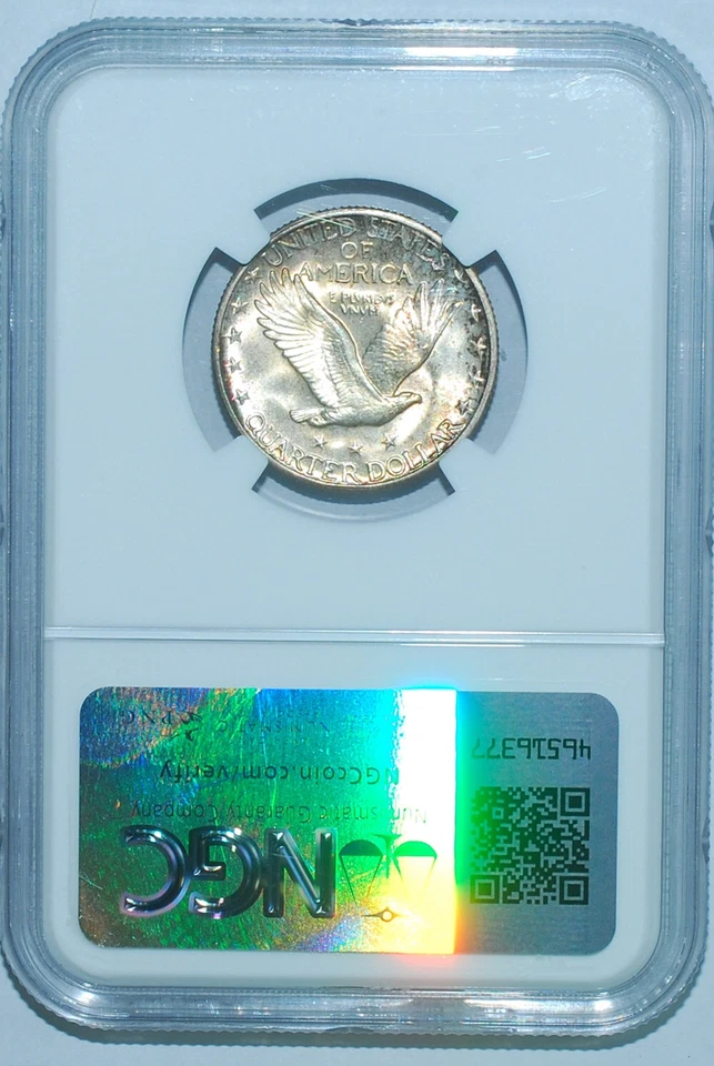 1930 S NGC MS66 Standing Liberty Quarter - Image 2 of 2