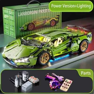 MARKENLOS MOC Technische Auto Roadster Kompatible Bausteine Ziegel Fernbedienung Geschenke