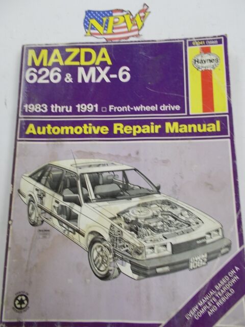 Haynes 61041 (1082) Mazda 626 MX-6 FWD 1983-1991 Car Repair Book Manual