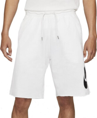 Nike Shorts Sportswear Kurze Hose Trianing Freizeit Logo Weiß Herren Men 