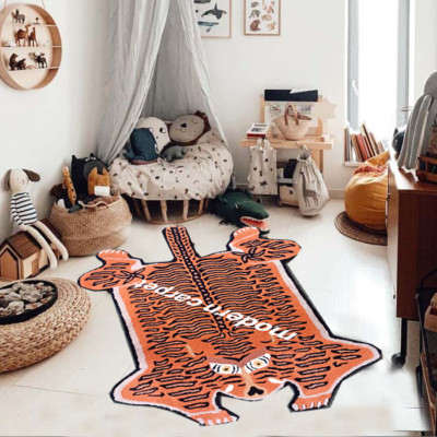 Tiger Rugs 3x5 Feet Handmade 100% Woolen Hand Tufted For Home Decoration