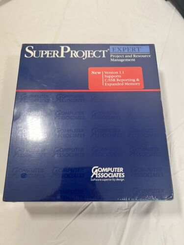 Vintage Software: Super Project Expert seltene Sammler IBM kompatibel versiegelt - Bild 1 von 11