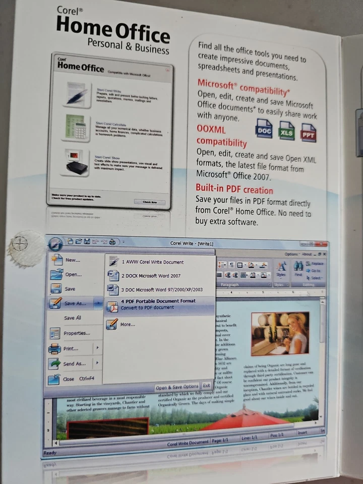 NEW SEALED Corel Home Office Personal & Business - Image 3 of 4