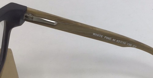 Eyebuydirect White Pine M 53-16-135 C2 Black Acetate Eyeglasses FRAMES ONLY D57 - Picture 6 of 7