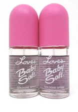 (2) Love's Baby Soft by Dana Cologne Mist 1.0 fl. oz. 30 mL NWOB LOW FILL