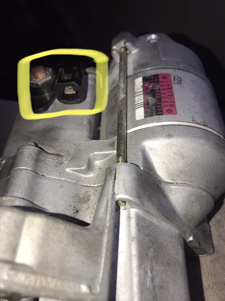 Conjunto de motor de arranque para Dodge Chrysler Grand Caravan Voyager Town Country Foto 3 de 4