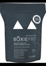BoxiePro Deep Clean, Scent Free, Probiotic Clumping Cat Litter -Clay Type- 16lbs