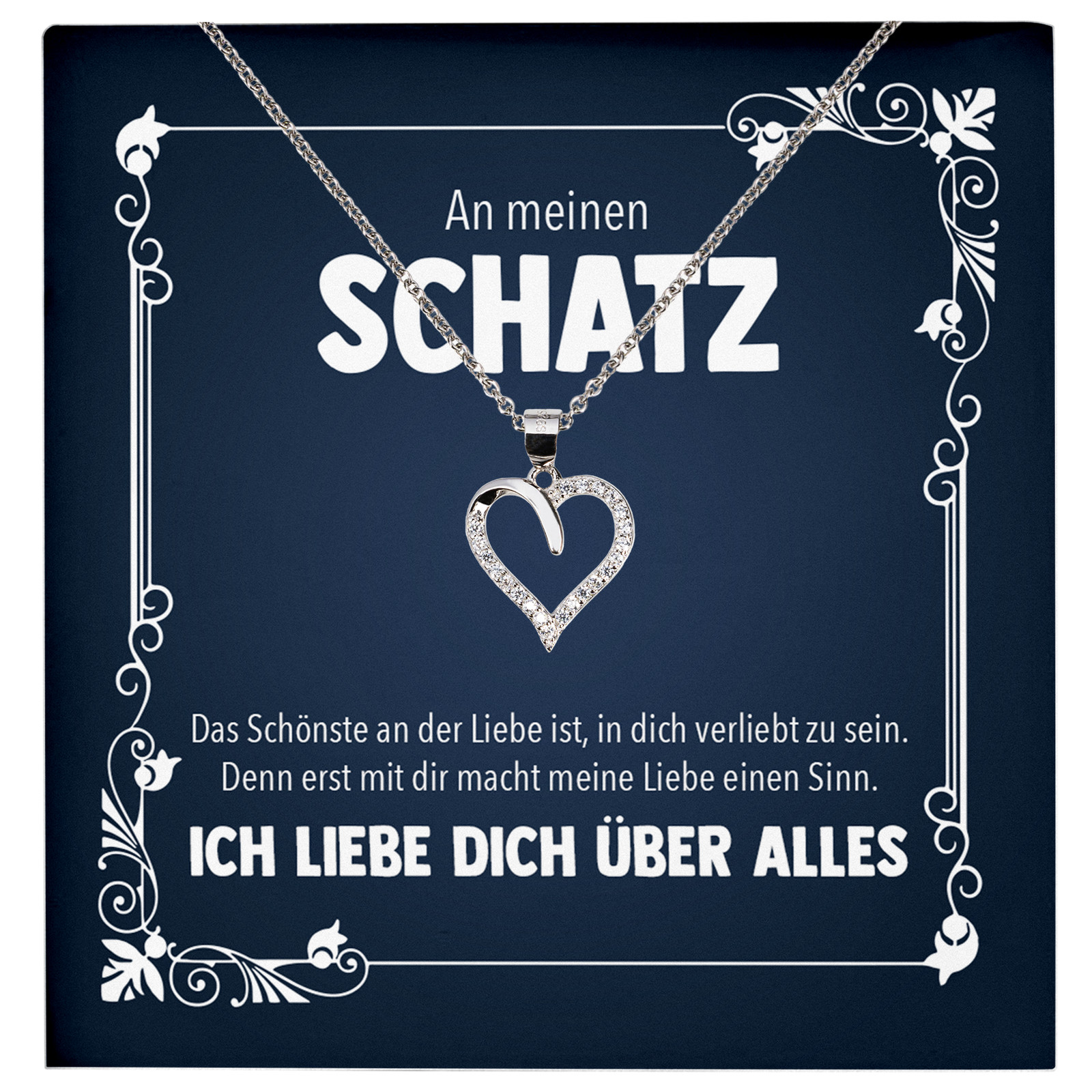 Ich Liebe Dich Geschenk Frauen Sterlingsilber Schmuck Hochzeitstag Jahrestag